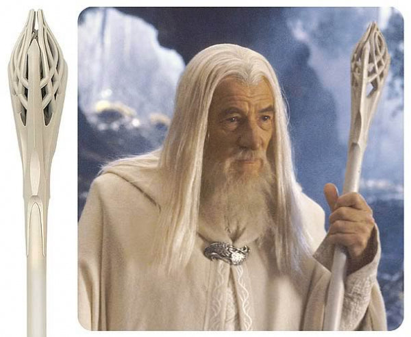 Il Signore degli Anelli - Replica Bastone di Gandalf il Bianco 185 cm - United Cutlery