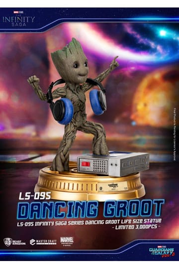 Statua Guardiani della galassia 2 - Scala 1:1 - Dancing Groot 32 cm