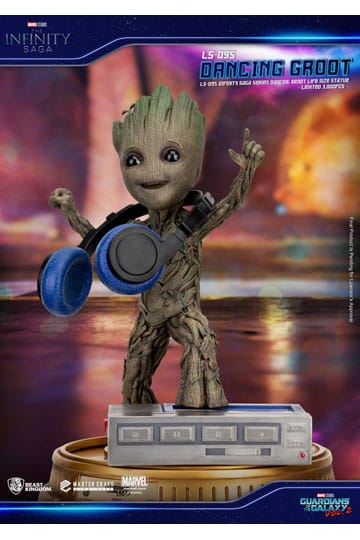 Statua Guardiani della galassia 2 - Scala 1:1 - Dancing Groot 32 cm