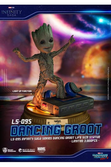 Statua Guardiani della galassia 2 - Scala 1:1 - Dancing Groot 32 cm