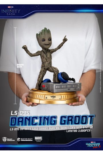 Statua Guardiani della galassia 2 - Scala 1:1 - Dancing Groot 32 cm